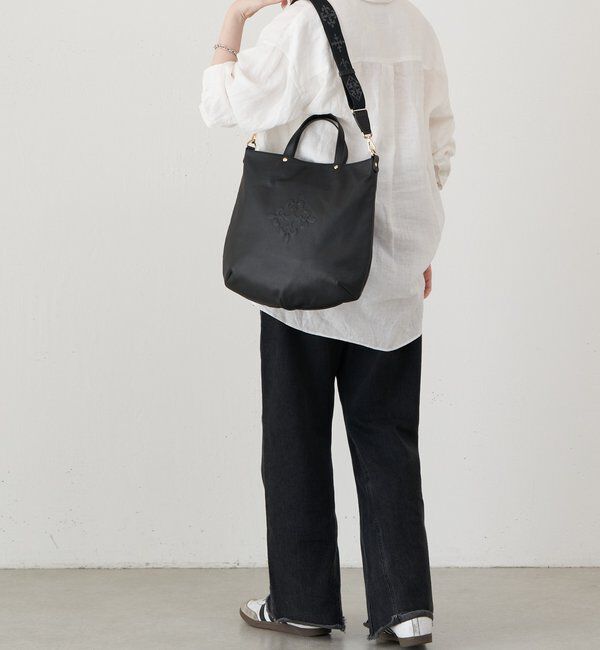  「スリム2WAYトートバッグ <エンボスモノグラム>」|トートバッグ|
