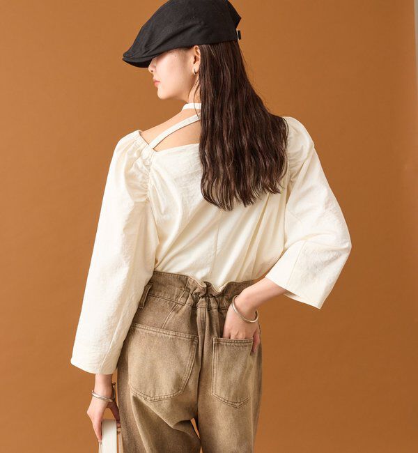  「チョーカーリボンパフブラウス」|シャツ・ブラウス|