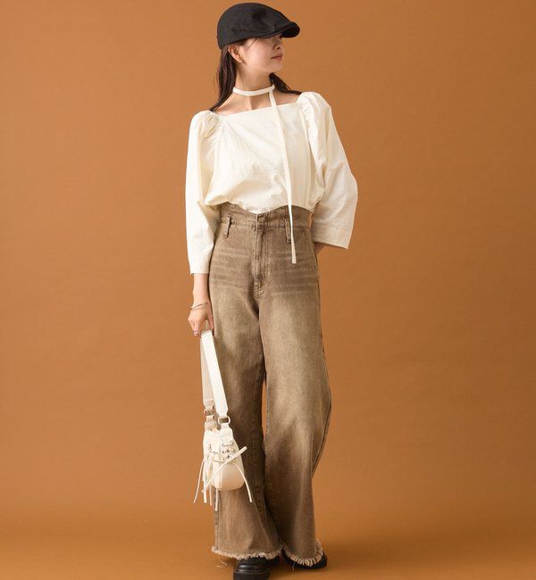  「チョーカーリボンパフブラウス」|シャツ・ブラウス|