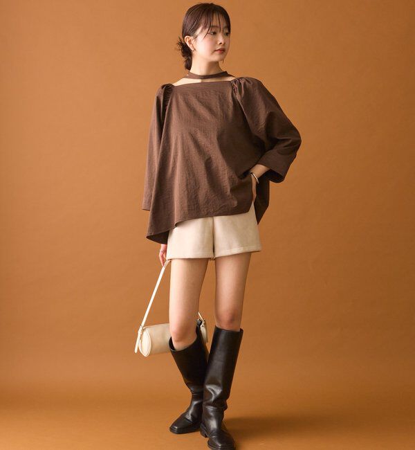  「チョーカーリボンパフブラウス」|シャツ・ブラウス|