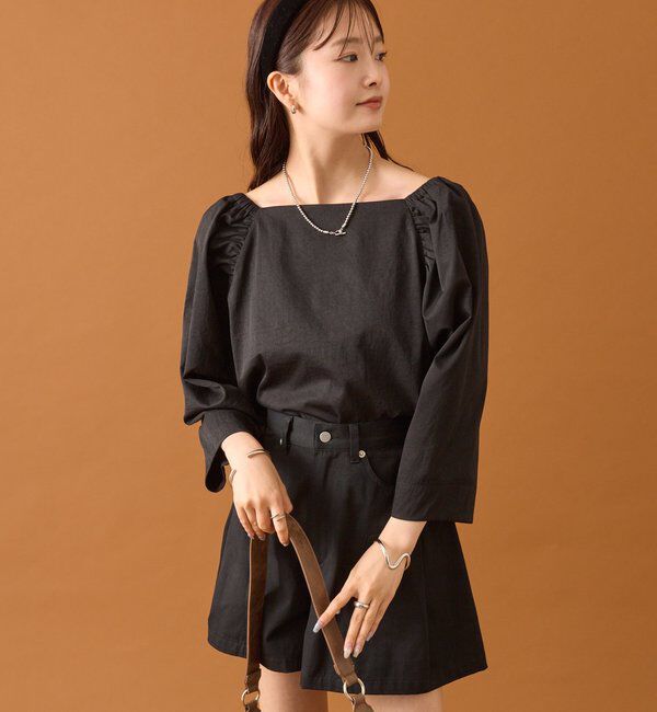  「チョーカーリボンパフブラウス」|シャツ・ブラウス|