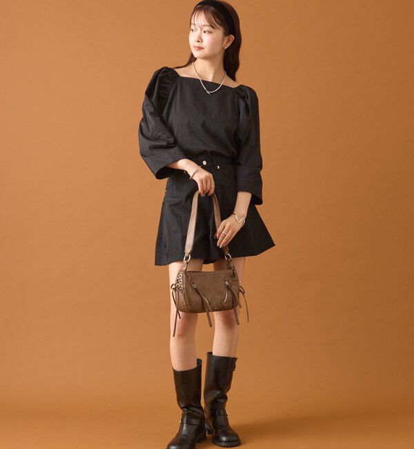  「チョーカーリボンパフブラウス」|シャツ・ブラウス|