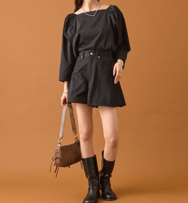  「チョーカーリボンパフブラウス」|シャツ・ブラウス|