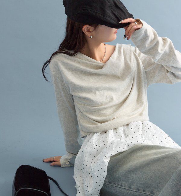  「オフショルロンT」|Tシャツ・カットソー|