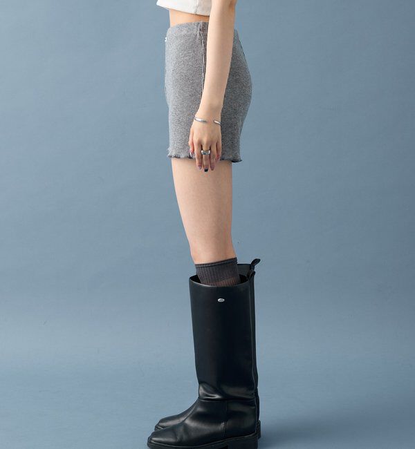  「【SETUPで着るのも◎】起毛リブショートパンツ」|チノ|