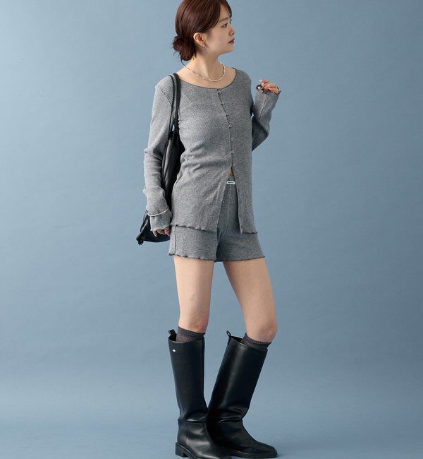  「【SETUPで着るのも◎】起毛リブショートパンツ」|チノ|