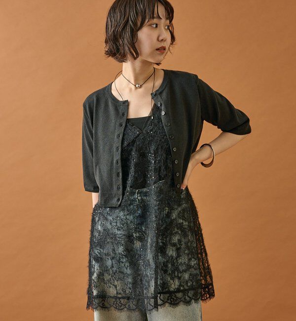  「シャギーレース タンクチュニック」|シャツ・ブラウス|