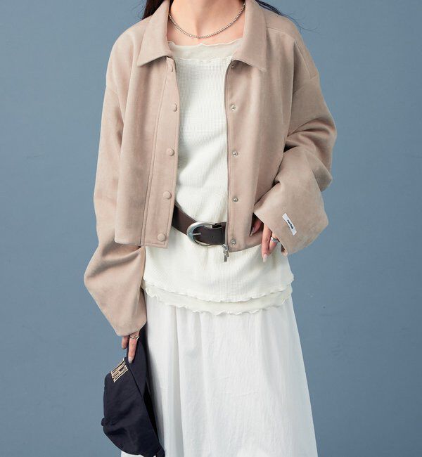  「フェイクスウェードショートブルゾン」|その他|