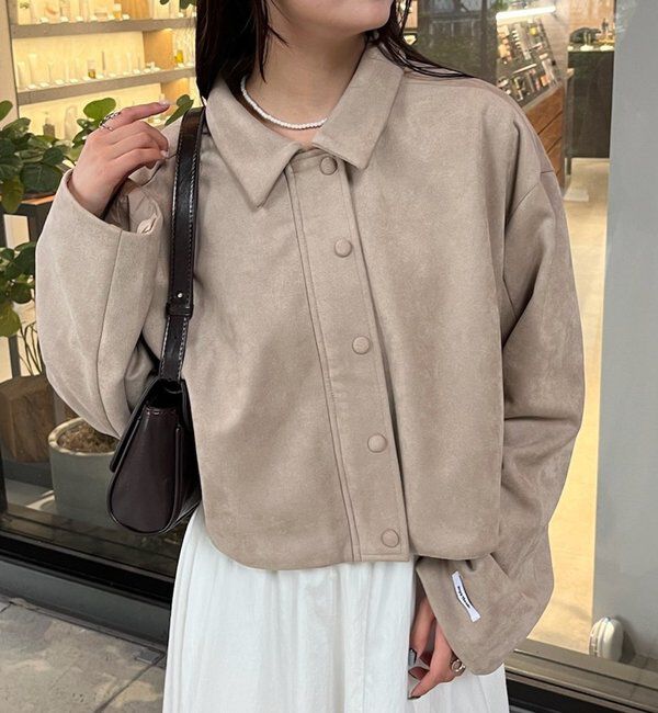  「フェイクスウェードショートブルゾン」|その他|