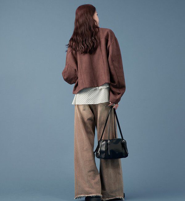  「フェイクスウェードショートブルゾン」|その他|