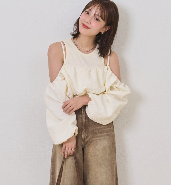  「【@sktnnm企画】ホイップブラウスセットワンピース」|ワンピース|