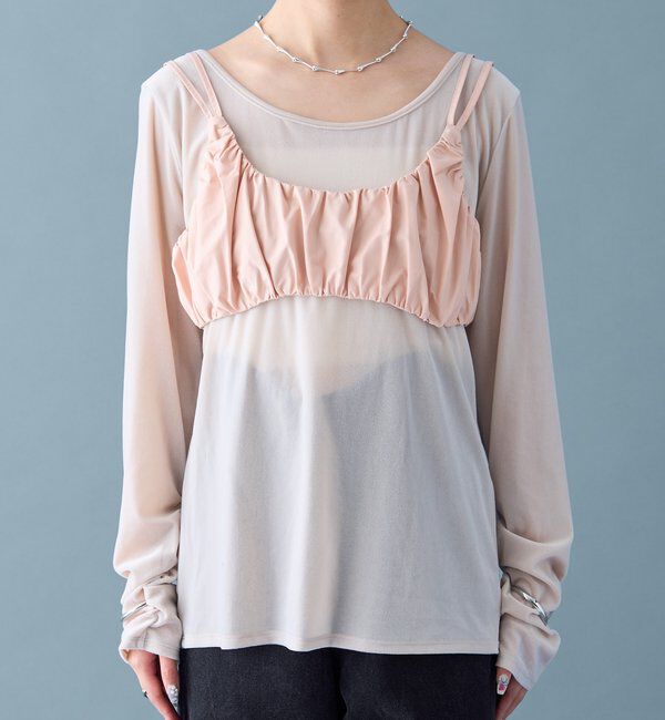  「ギャザービスチェ SETトップス」|Tシャツ・カットソー|