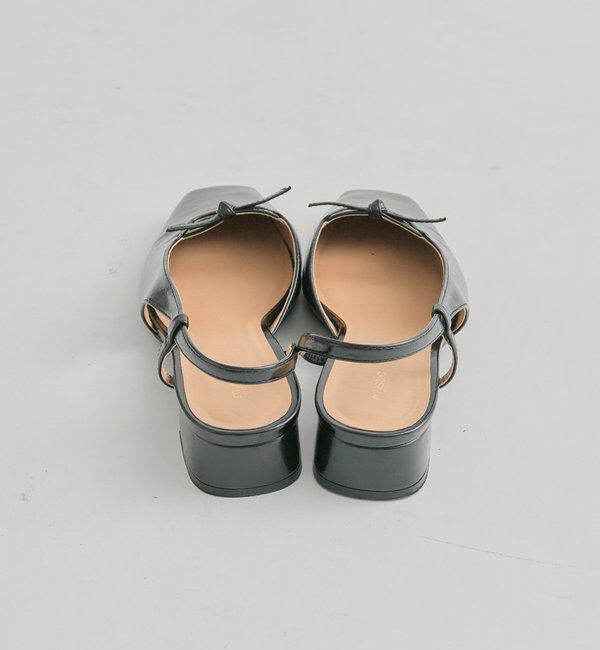  「スクエアトゥリボンパンプス」|パンプス|