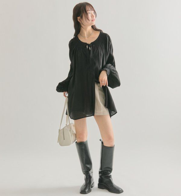  「ボウタイスキッパーブラウス」|シャツ・ブラウス|