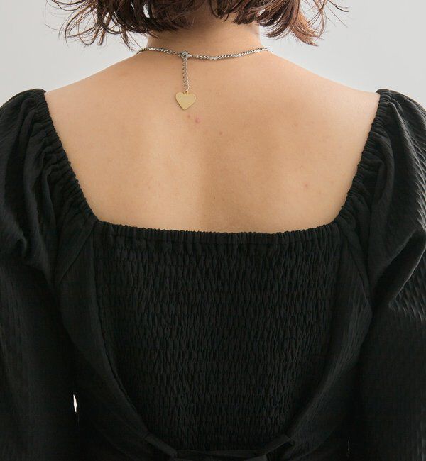  「長袖パフビスチェブラウス」|シャツ・ブラウス|