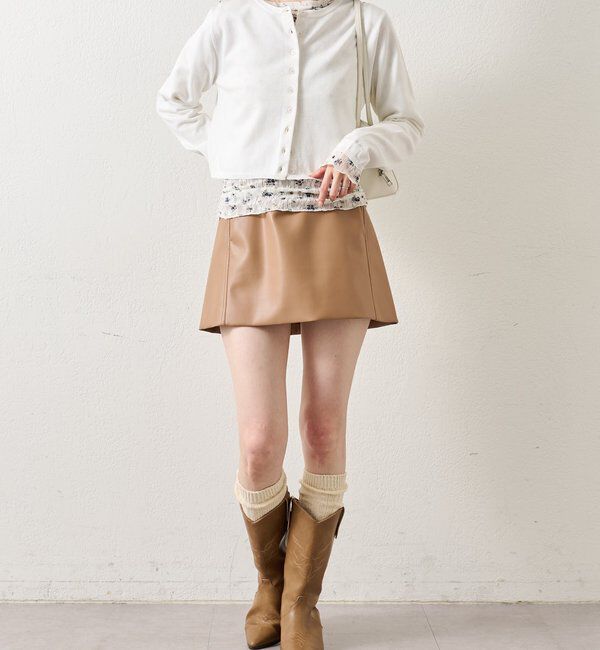  「チビボタン長袖カーディガン」|カーディガン|