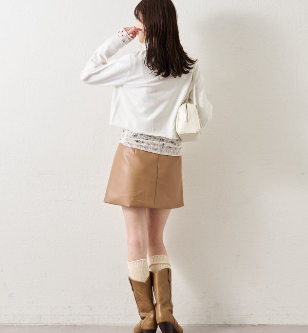  「チビボタン長袖カーディガン」|カーディガン|