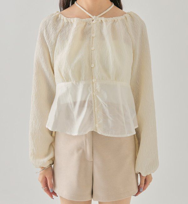  「シアーコルセットブラウス」|シャツ・ブラウス|