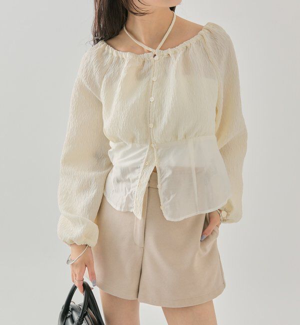  「シアーコルセットブラウス」|シャツ・ブラウス|