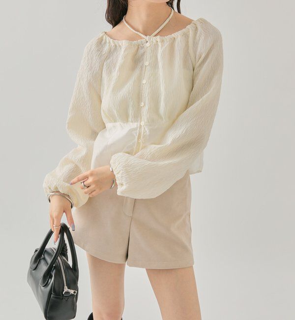  「シアーコルセットブラウス」|シャツ・ブラウス|