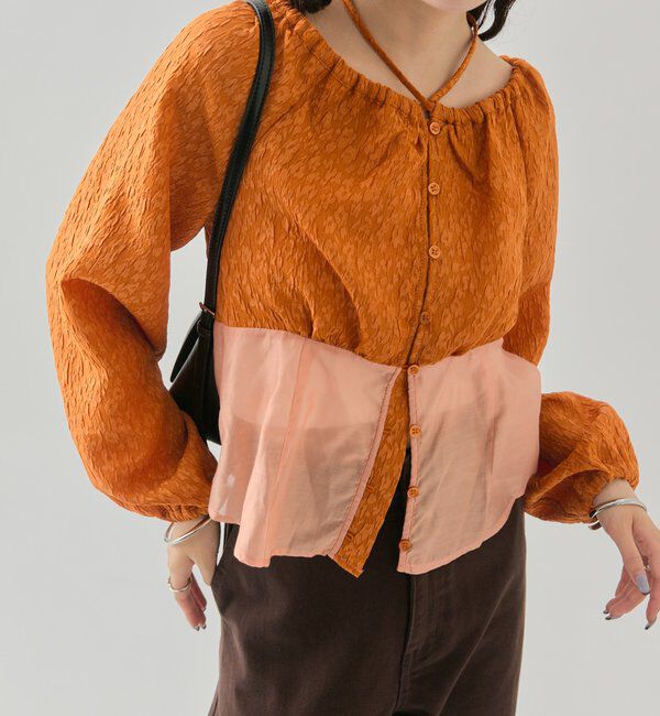  「シアーコルセットブラウス」|シャツ・ブラウス|