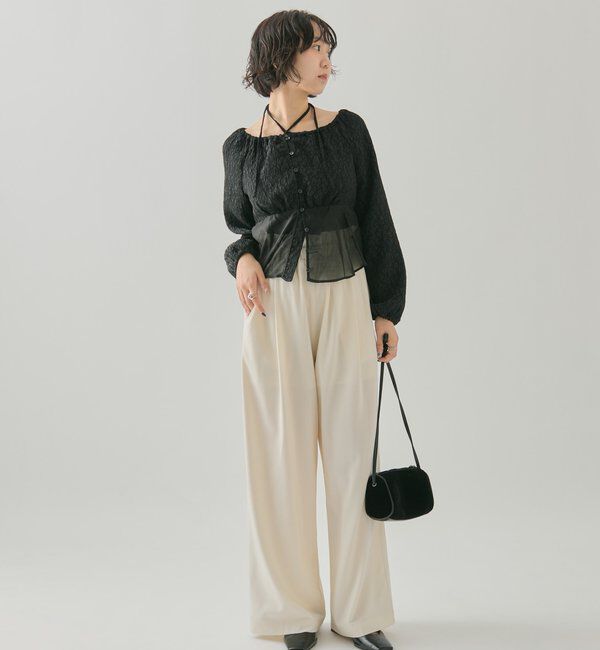  「シアーコルセットブラウス」|シャツ・ブラウス|