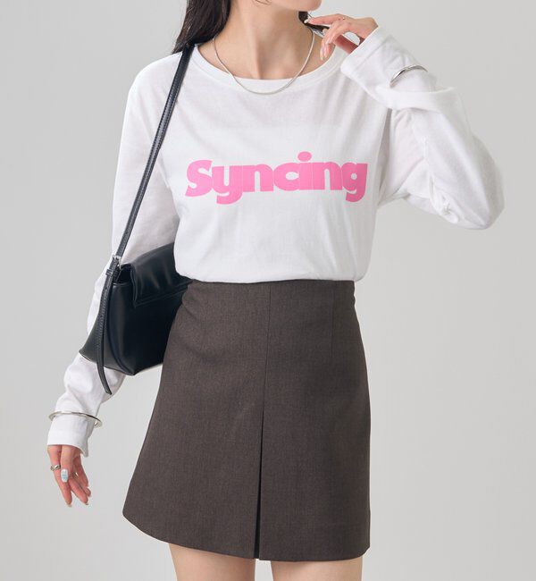  「ロゴチビロングTシャツ」|Tシャツ・カットソー|