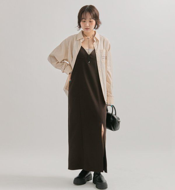  「ポケット刺繍ストライプシャツ」|シャツ・ブラウス|