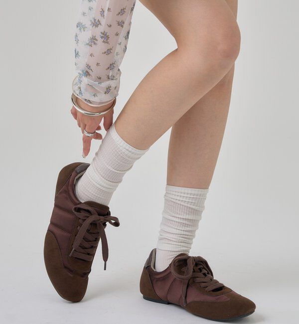  「サテンラインスニーカー」|スニーカー|