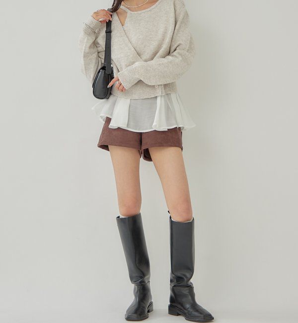  「ペプラムドッキングニット」|ニット・セーター|