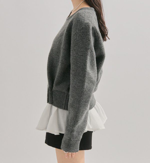  「ペプラムドッキングニット」|ニット・セーター|