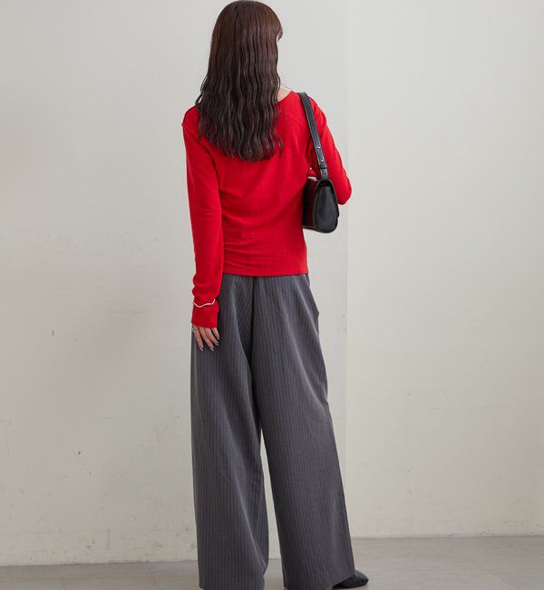  「プレート付きクルーシアーロンT」|Tシャツ・カットソー|