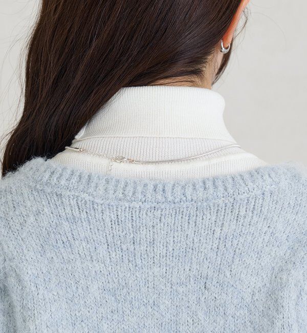  「ふわふわ半袖ニット カーディガン」|カーディガン|