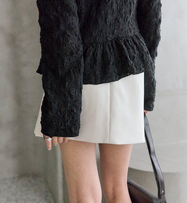  「フェイクレザーミニスカート」|スカート|