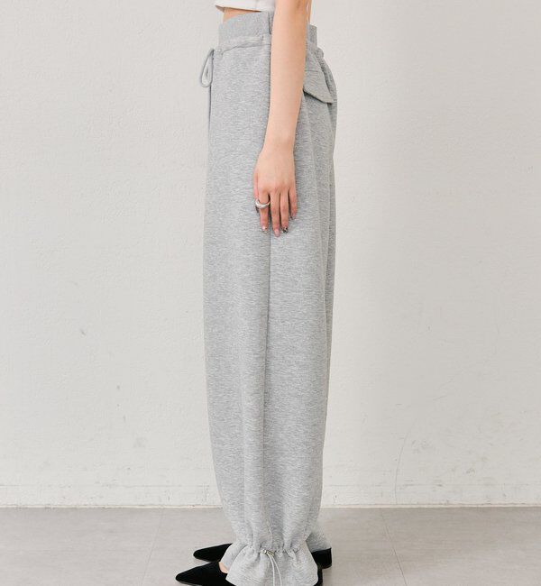  「裾ドロストスウェットパンツ」|チノ|