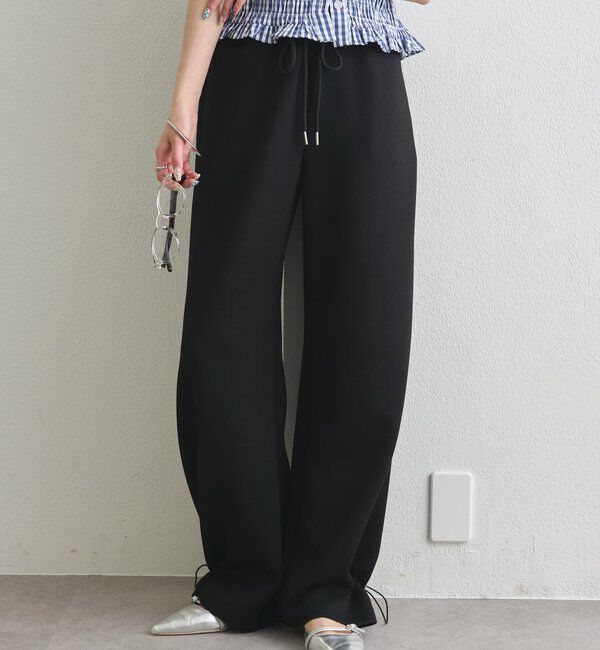 「裾ドロストスウェットパンツ」|チノ|