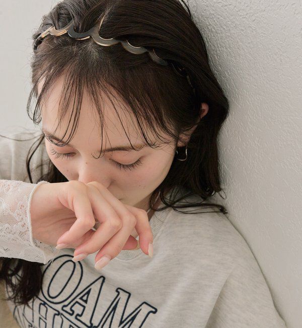  「マーブルウェーブカチューシャ」|その他|ブラウン