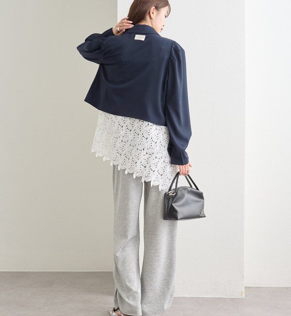  「裾ギャザーリブパンツ」|チノ|