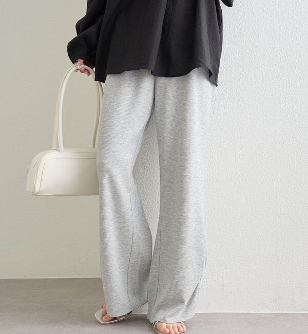  「裾ギャザーリブパンツ」|チノ|