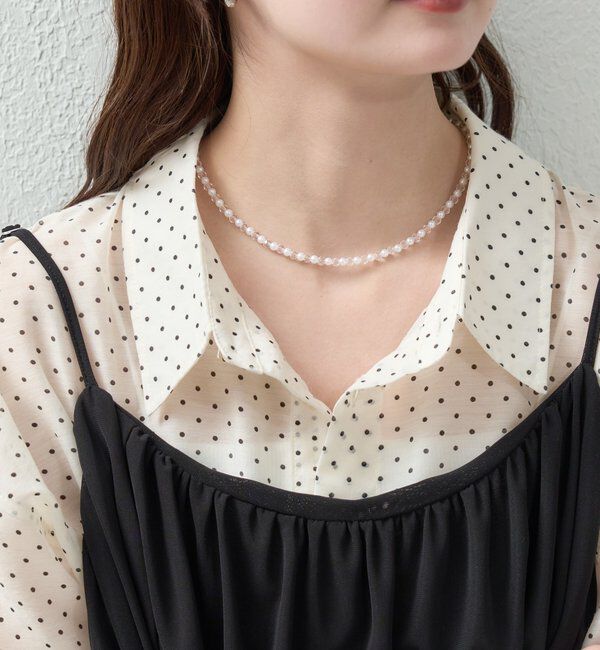  「パールクリアネックレス」|リング|