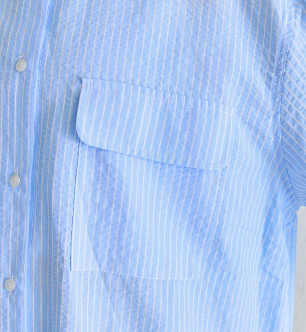  「ストライプBIGシャツ」|シャツ・ブラウス|