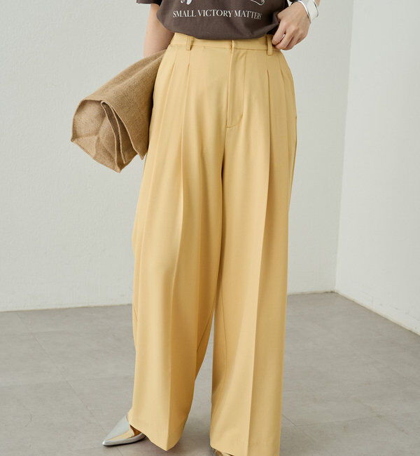  「2タックワイドパンツ」|チノ|