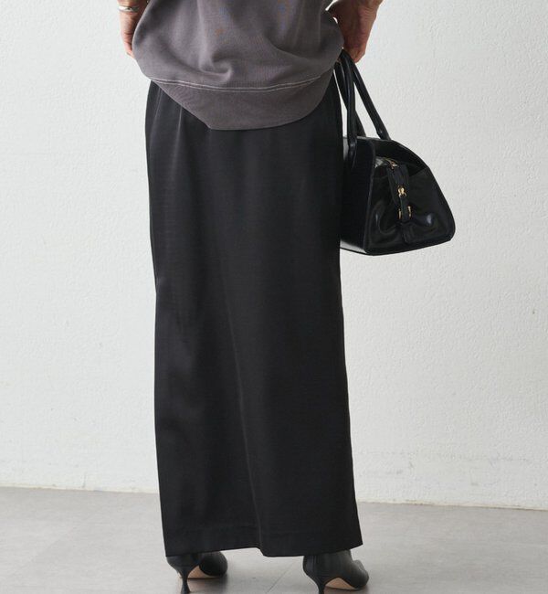  「スリットサテンタイトスカート」|スカート|