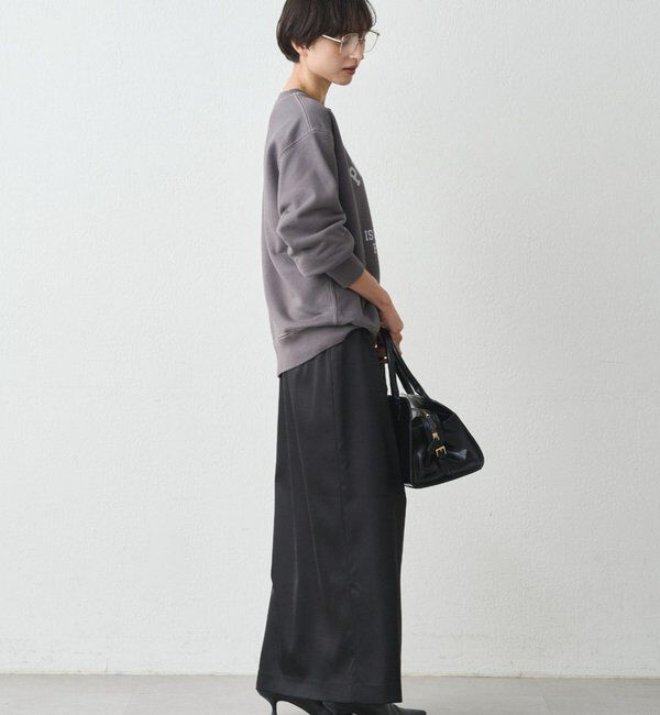  「スリットサテンタイトスカート」|スカート|