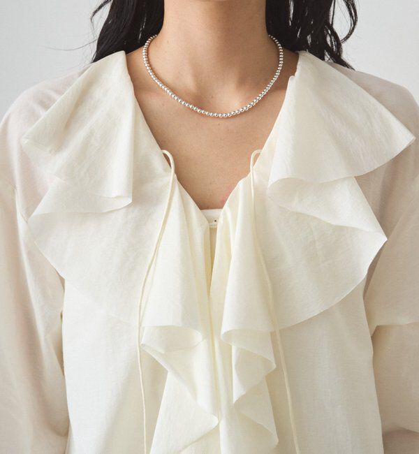  「フリルカラーブラウス」|シャツ・ブラウス|