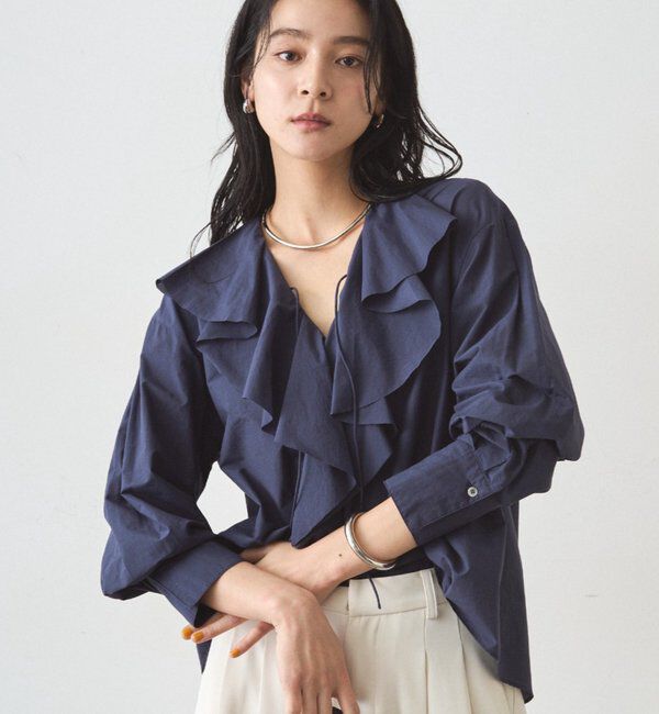  「フリルカラーブラウス」|シャツ・ブラウス|
