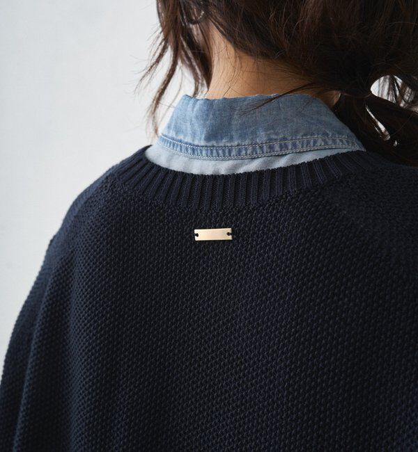  「ギマ鹿子ポンチョニットベスト」|ニット・セーター|