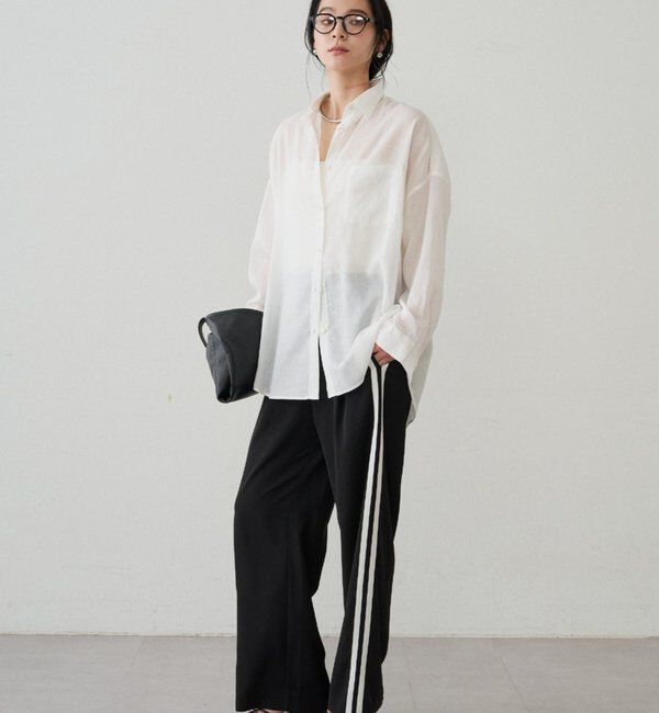  「カシュクール2wayリネンシャツ」|シャツ・ブラウス|