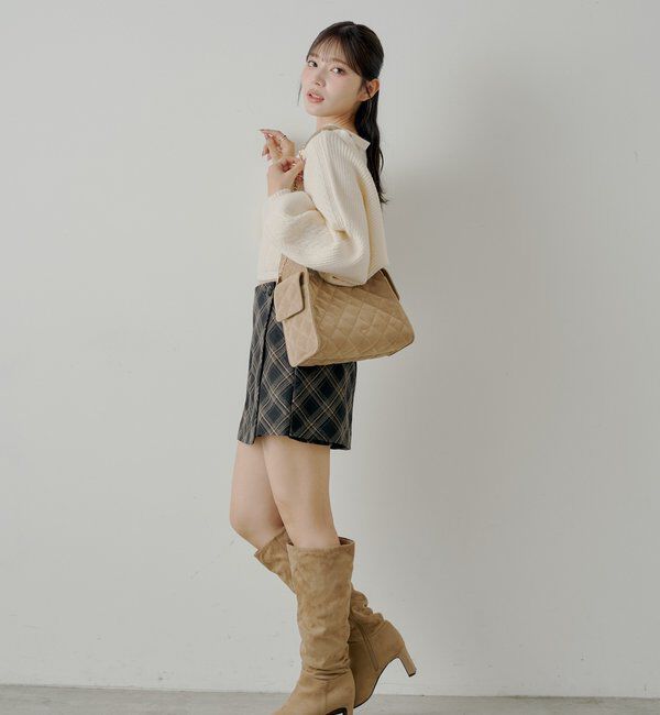  「ケーブルリボンキャミ+ボレロセット」|ニット・セーター|