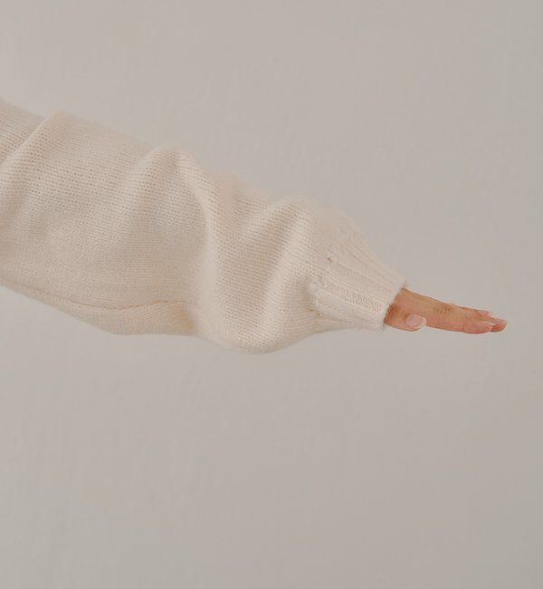  「【SALON by Chico】フードファーWジップニットカーディガン」|ニット・セーター|